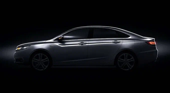 Geely продемонструвала тизерні зображення новенького седана