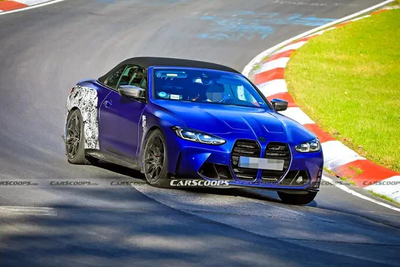 Вперше новий кабріолет BMW M4 позбувся майже всього камуфляжу