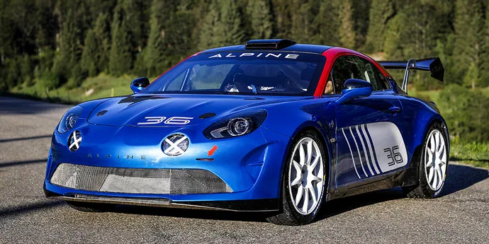 Alpine A110 буде брати участь у ралі