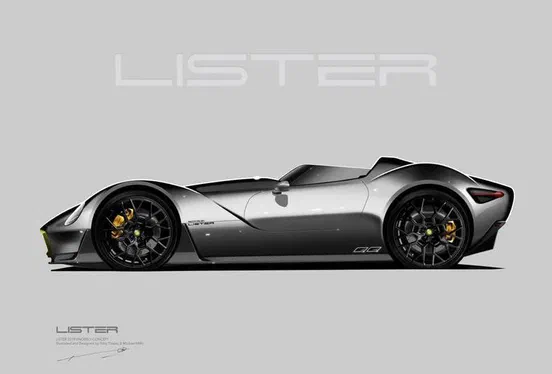 Lister на новому фото показала сучасний аналог спорткара 50-х