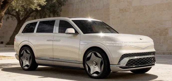 Genesis GV90 2027: електричний флагман отримав версію Neolun із дверима «метелик»