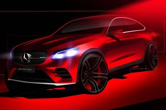 Мерседес поширив перше тизерне фото GLC Coupe