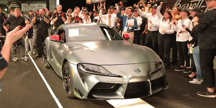 На аукціоні реалізували 1-й екземпляр новітньої Toyota Supra