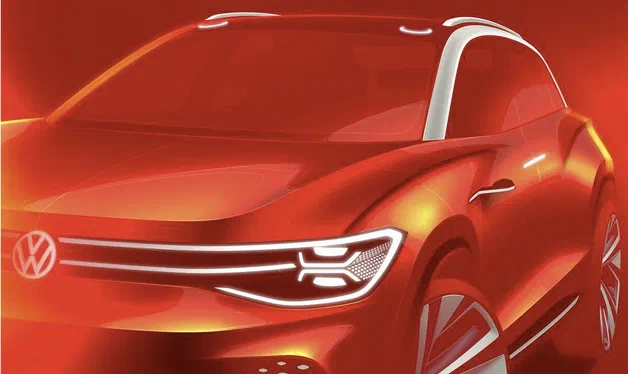 Volkswagen продемонстрував перший малюнок величезного кросовера на електриці