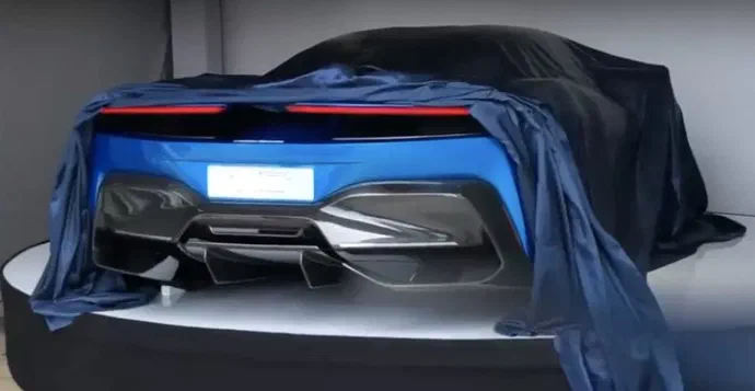 На відео показали частину електричного гіперкара Pininfarina