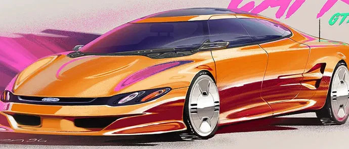 Ці ескізи ілюструють уявлення Ford про еволюцію Capri в SUV