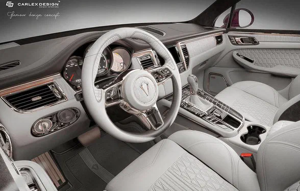 Кросоверу Porsche Macan надано салон в золоті