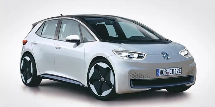 З'явився перший малюнок хетчбека Volkswagen на електриці