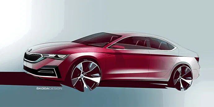 Нова Skoda Octavia з'явилася на перших малюнках