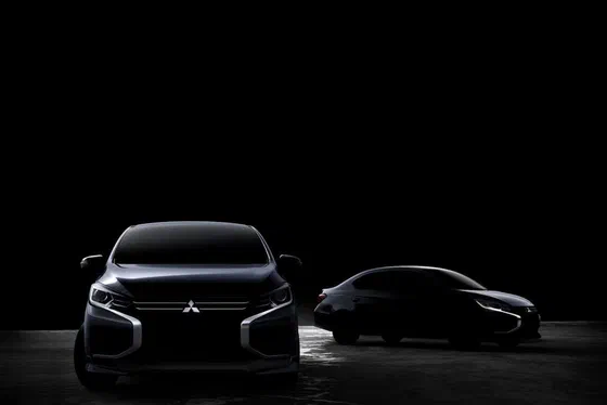 Mitsubishi показала нові Mirage та Attrage на першому зображенні
