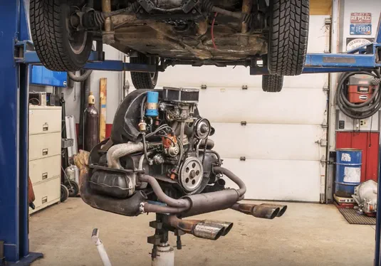 Відео повної розборки мотора Volkswagen Beetle