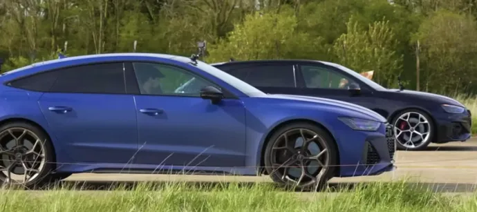 Audi RS4 проти RS7: захопливий драг-рейс (ВІДЕО)