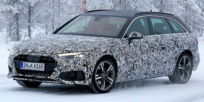 Перші тести оновленого універсала Audi A4 Avant пройшли на засніжених дорогах
