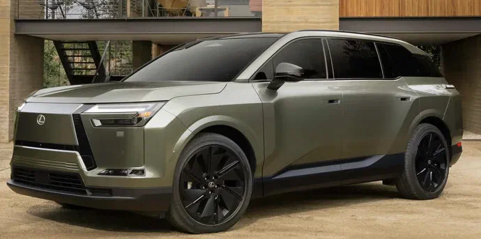 Lexus представив свій перший трирядний електричний SUV TZ із запасом ходу до 480 км