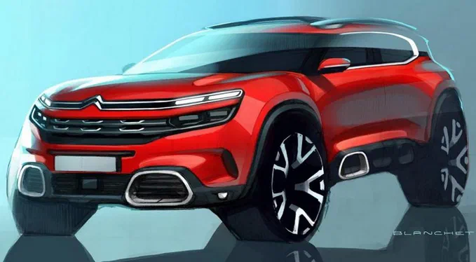 Новенький кросовер Citroen потрапив до об'єктивів папараці