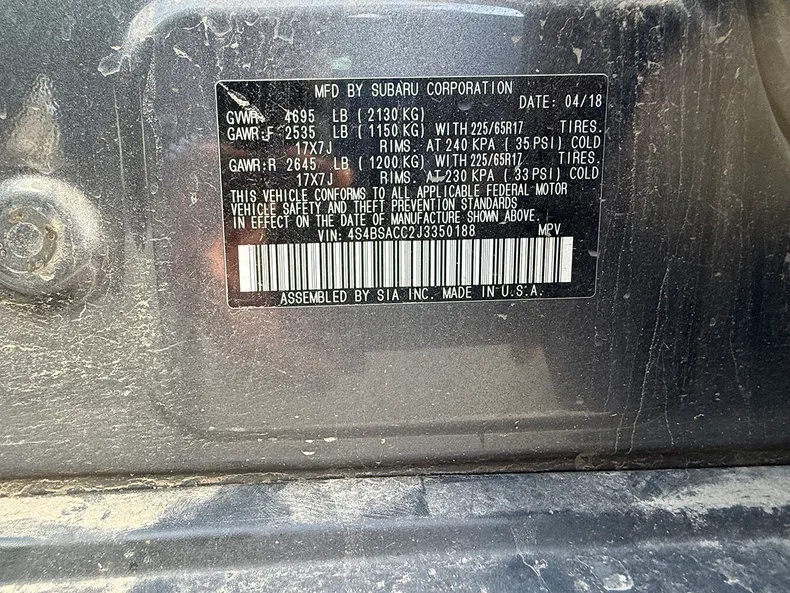 Subaru Outback 2018 - 18