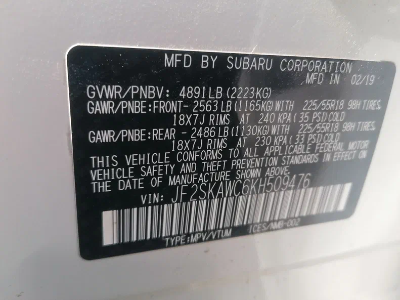 Subaru Forester 2019 - 20