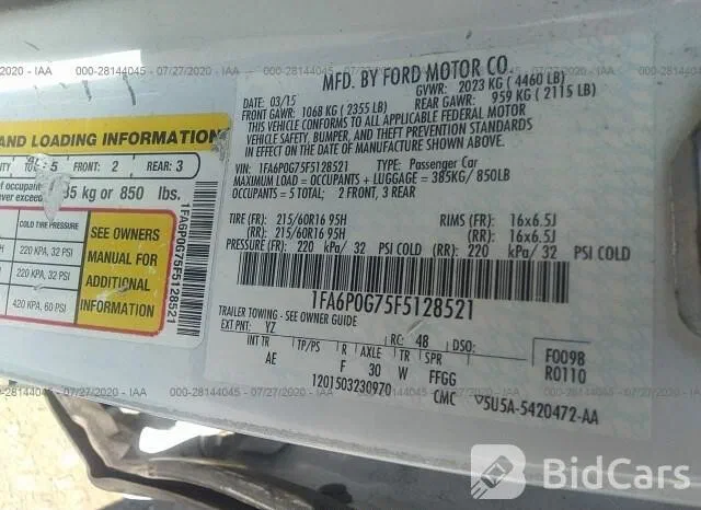 Ford Fusion (North America) 2015 - 14