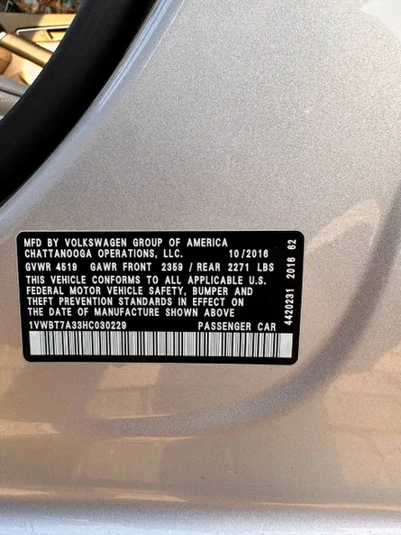 Volkswagen Passat 2016 - 10