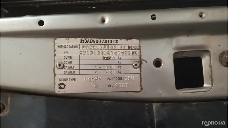 Daewoo Nexia 2007 - 8