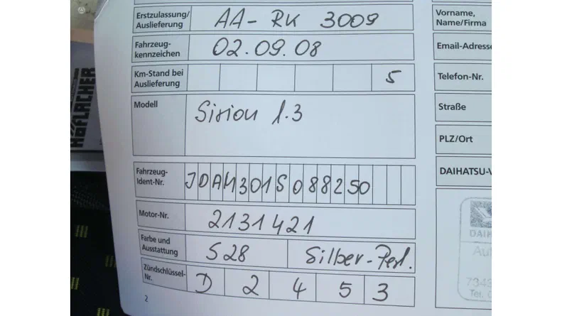 Daihatsu Sirion 2008 - 12