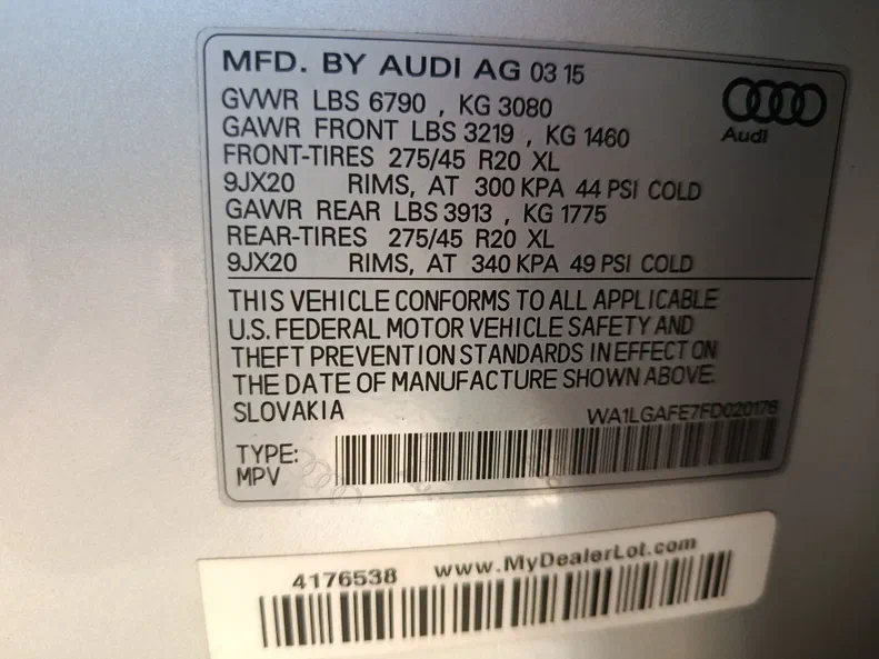 Audi Q7 2015 - 20