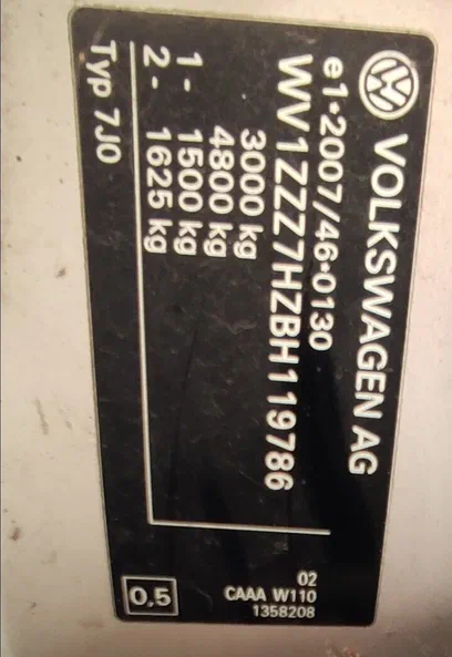 Volkswagen Transporter 2011 - 13