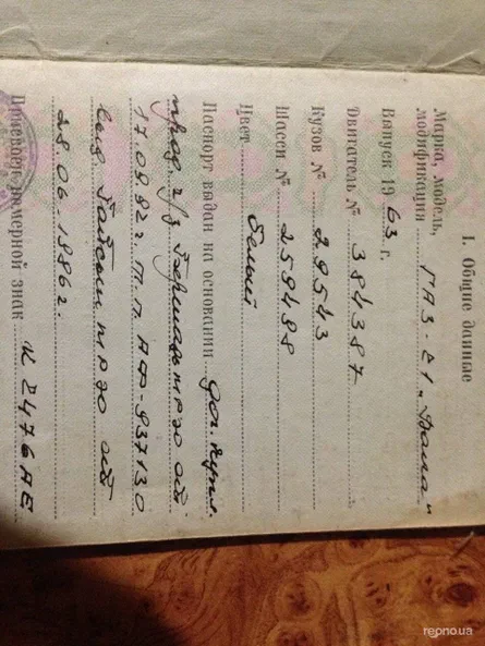 ГАЗ М-20 «Победа» 1963