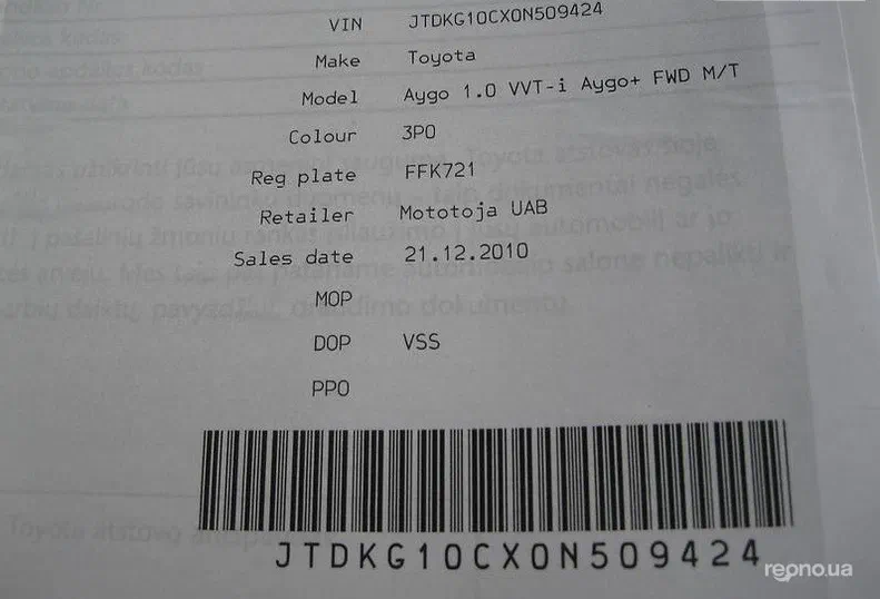 Toyota Aygo 2010 - 7